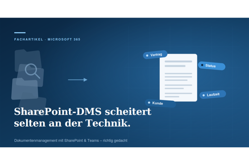 SharePoint-DMS scheitert selten an der Technik